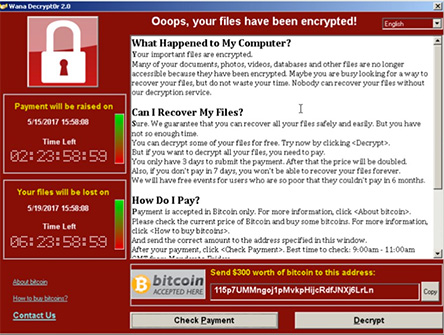 WannaCry vírus